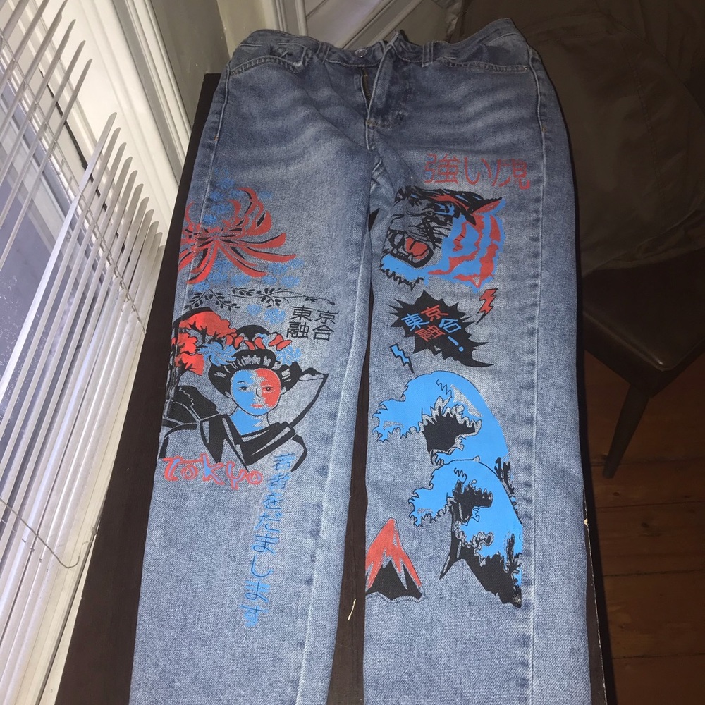 Topshop moto jeans size 26w 30l